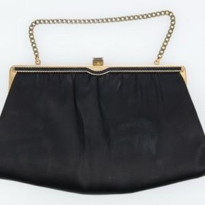 Vintage satin evening bag by Andé - 1950s